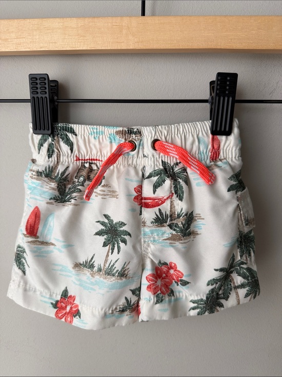 Carter's Other - Carter’s Tropical Palm Tree Swim Trunks Baby Boys 3M Hawaiian Beach